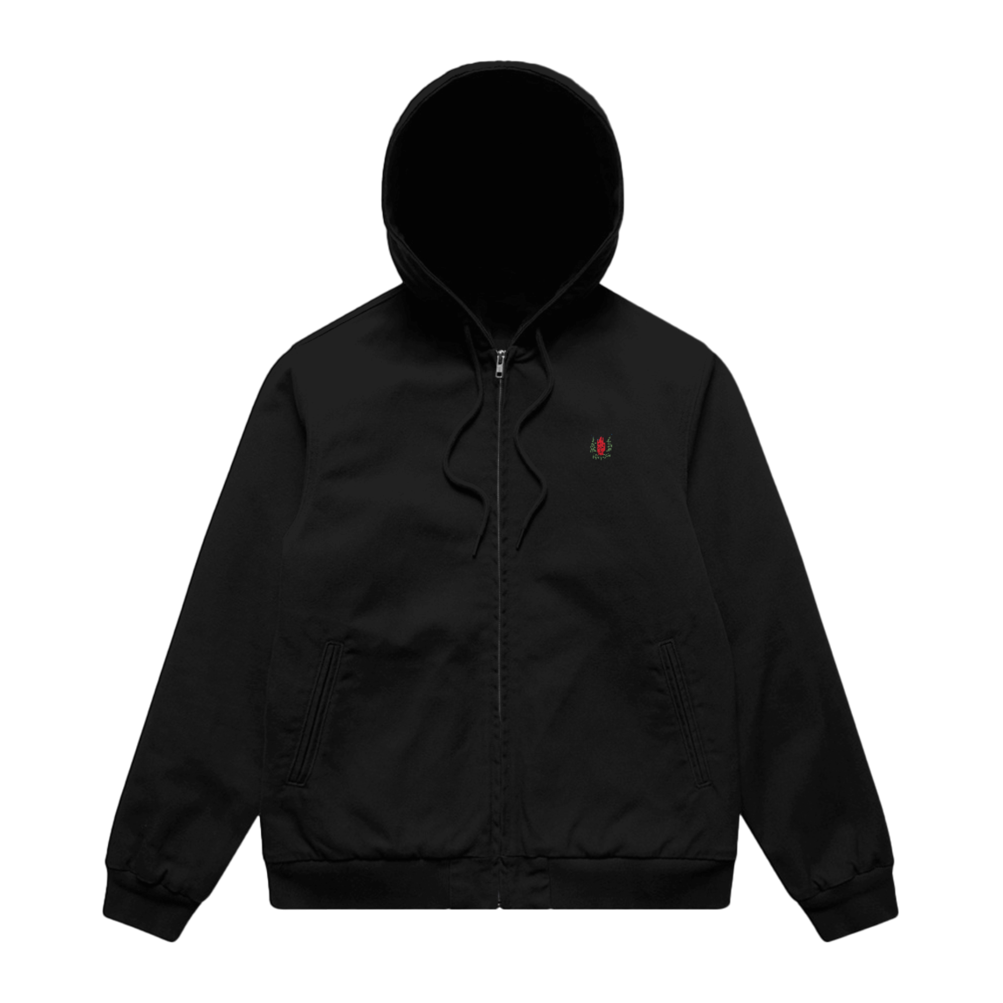 Canvas Bomber Hood Jacket